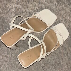H&M Cream Strappy Heels